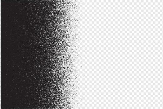 Grain noise background with pointillism dots and stipple gradient texture, halftone grainy pattern abstract dotwork effect on isolated background vector