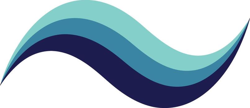 resumen ola diseño con azul tonos en blanco antecedentes. vector