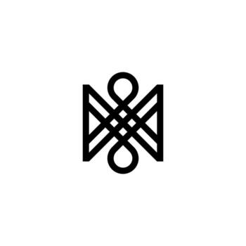 A modern, professional MS or SM monogram. The seamless, interwoven lines symbolize collaboration, connectivity, and a forward-thinking, continuous pursuit of innovation. vector