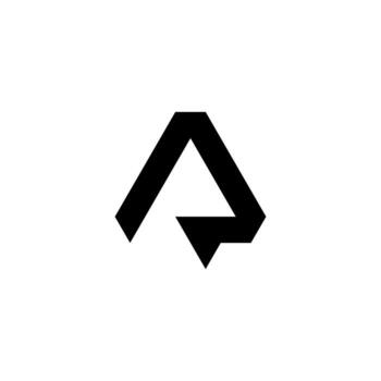 un futurista Arkansas o real academia de bellas artes símbolo utilizando limpiar triangulos. eso simboliza profesional aviación, avanzado riesgo análisis, y rápido tecnológico aceleración. vector