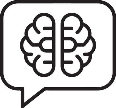 nlp y chatbot comunicación icono vector