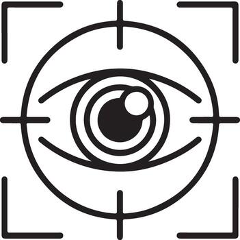 Computer Vision Recognition Icon vector