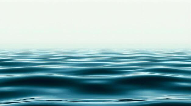 Sea water background with waves and sky photo