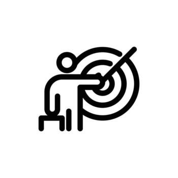 Business Trainer outline icon design good for web or mobile app vector