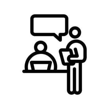 Teaching outline icon design good for web or mobile app vector