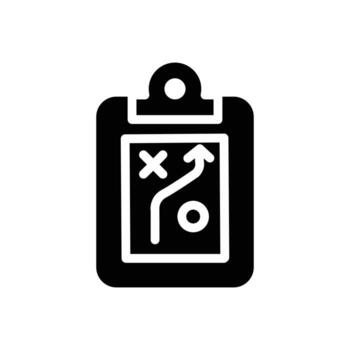 planning solid icon design good for web or mobile app vector