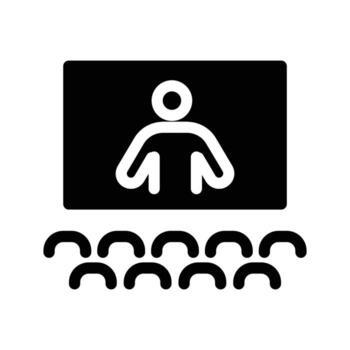 Seminar solid icon design good for web or mobile app vector