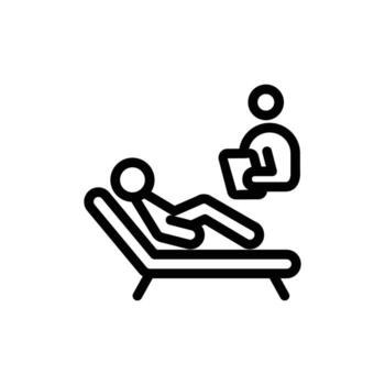 rehabilitatation outline icon design good for web or mobile app vector