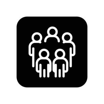 society solid icon design good for web or mobile app vector