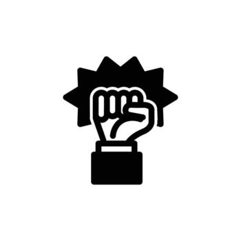 protest solid icon design good for web or mobile app vector
