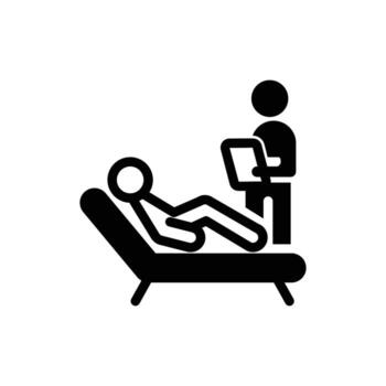 rehabilitatation solid icon design good for web or mobile app vector