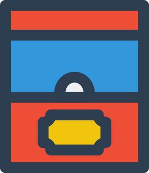 Ticket counter icon vector