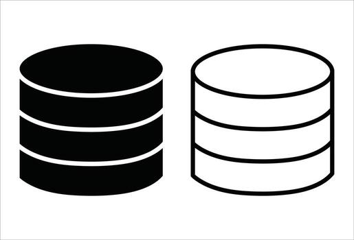 Database icon design. vector