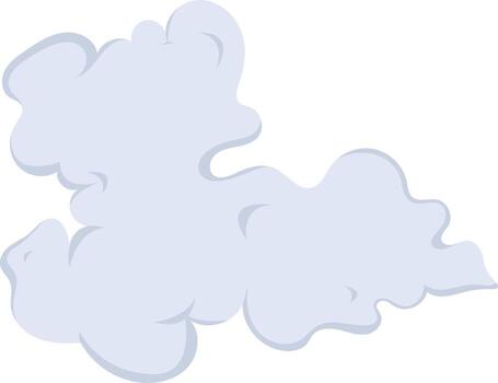 Smoke Clouds. Isolated on White Background. vector