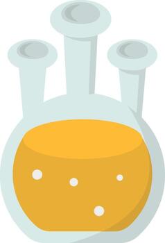 Science Laboratory Element on White Background vector