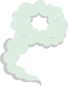 fumar nube elemento. explosión efecto. vector