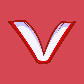 A red open book in minimalist flat design, representing passion and education. Suitable for academic, publishing, or student projects. Book Flat Illustration. vector