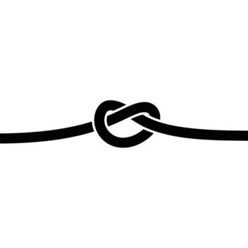 knot on a rope element vector