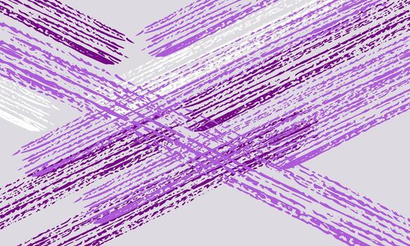 Abstract Purple Brush Strokes Pattern with Textured Lines and Crosshatch Design. vector