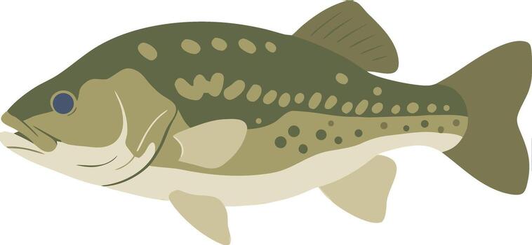 a fish with dots on it vector