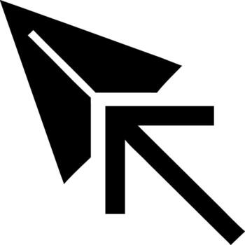 moderno flecha cursor icono diseño para digital interfaces web navegación y señalando comportamiento vector