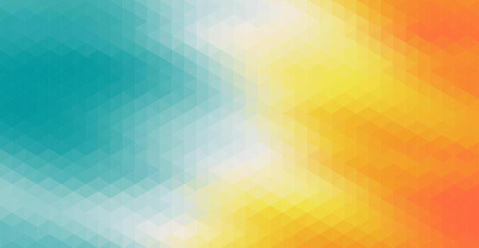 Art of vibrant gradient background with smooth transition from teal to orange and yellow background vector