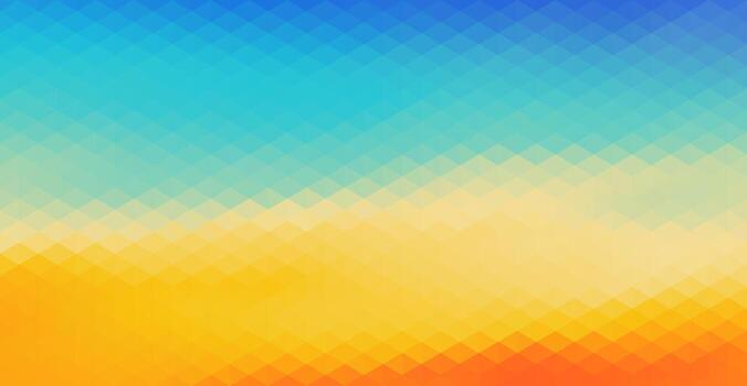 art of abstract geometric background with a vibrant gradient of blue, cyan, yellow, and orange hues, creating a warm and inviting visual background vector