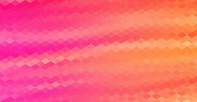 Art of vibrant abstract geometric background with gradient pink and orange hues background vector
