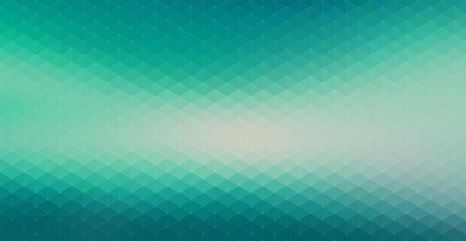 Art of gradient rhombus pattern background with a blend of turquoise and green hues creating a visually appealing design background vector