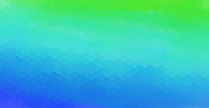 Art of a vibrant gradient background with a pixelated diamond pattern transitioning from green to blue creates a modern aesthetic background vector