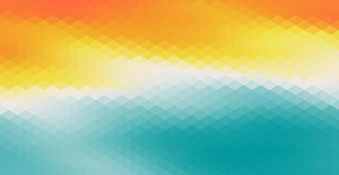Art of vibrant geometric gradient background with warm and cool color transition background vector