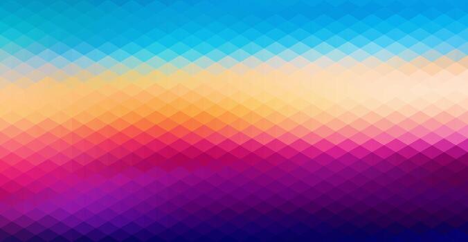 Art of abstract geometric background with gradient color, a mosaic of rhombus shapes creating a vibrant and modern design background vector