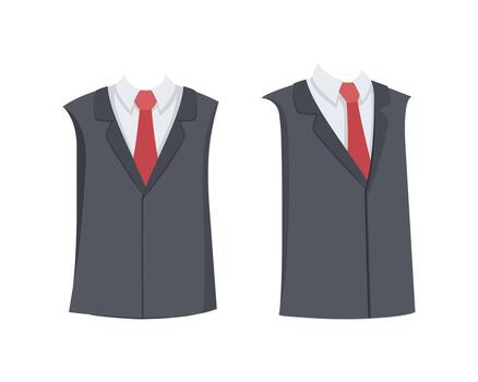 Office Man Upper Body as Constructor and Creation Set vector
