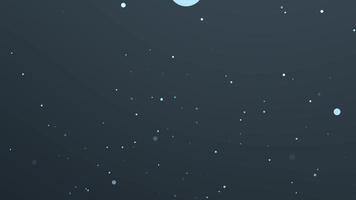 Abstract Particle Animation Background, Soft Blue Dots, Dark Backdrop video