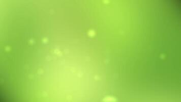 Animated abstract green and yellow gradient background with soft glowing bokeh circles. video