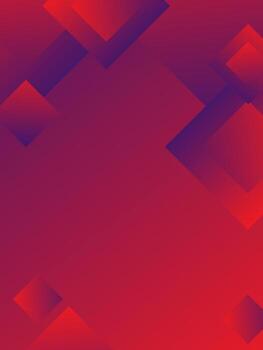 Simple geometric background red gradient color box shape vector