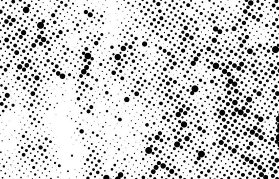 negro y blanco trama de semitonos punto patrón, resumen trama de semitonos puntos fondo, resumen trama de semitonos punto modelo ilustración fondo con negro geométrico circulo formas y sin costura textura diseño, vector