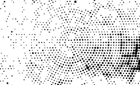 un resumen radial trama de semitonos puntos, resumen negro y blanco geométrico trama de semitonos puntos modelo antecedentes diseño ilustración textura, resumen radial trama de semitonos punto degradado vector