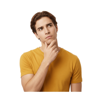 attent jong spaans Mens nadenken een oplossing, verloren in overpeinzing met hand- Aan kin, ideaal voor probleem oplossen en besluit maken thema's Aan transparant achtergrond png