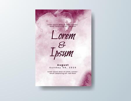 artístico acuarela pintura ideal para moderno y romántico Boda invitación plantillas. vector