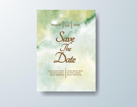 artístico acuarela degradado diseño para elegante y eterno Boda invitaciones vector