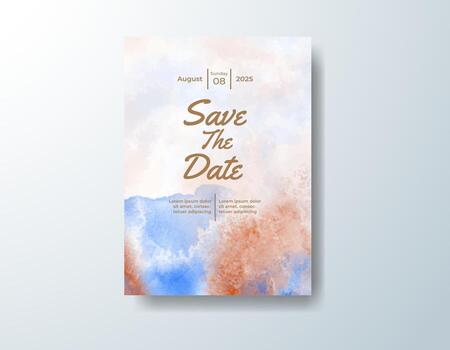 hermosa acuarela tono antecedentes ideal para elegante moderno Boda plantillas. vector