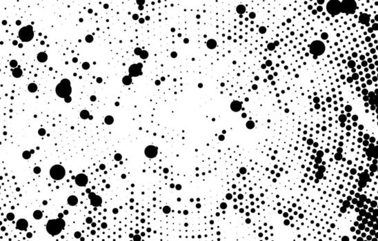 Distressed Halftone Dot Overlay, abstract halftone background, black and white dots, An abstract black and white halftone dot seamless pattern background illustration vector