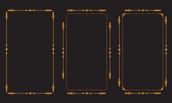 Tres móvil Los telefonos mostrando resumen interfaces en un sencillo superficie vector