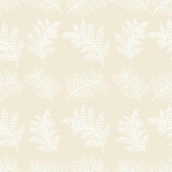 Seamless pattern with fern leaves sketch botanical. vector