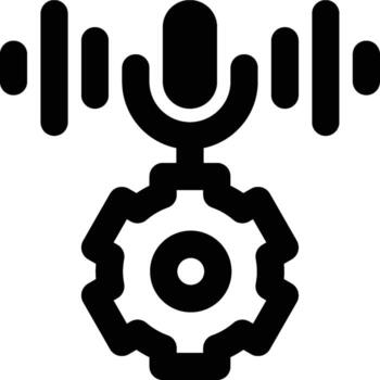 Speech Recognition, Voice Recognition, Speech Outline Icon vector