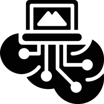 Classification, Classifier, Algorithm Glyph Solid Icon vector