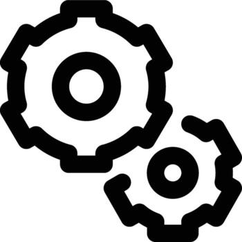 Machine, Automated, System Outline Icon vector