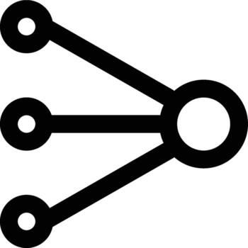 Perceptron, Neural Network, Deep Learning Outline Icon vector