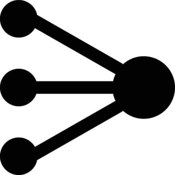 Perceptron, Neural Network, Deep Learning Glyph Solid Icon vector